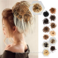 Messy Bun With Elastic Band Scrunchies Donut Updo
